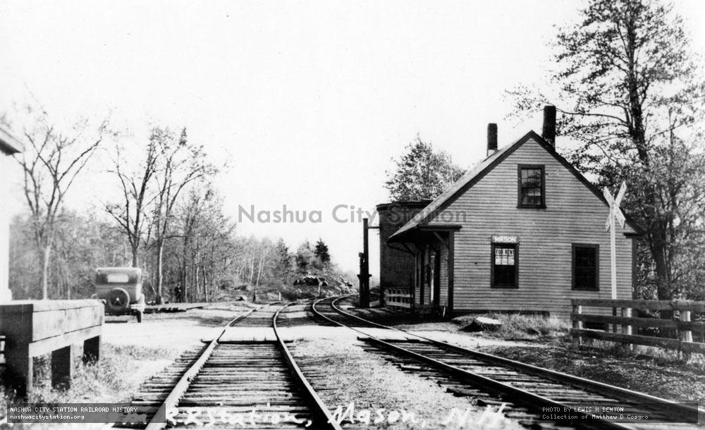 Postcard: Boston & Maine Railroad Station, Mason, New Hampshire